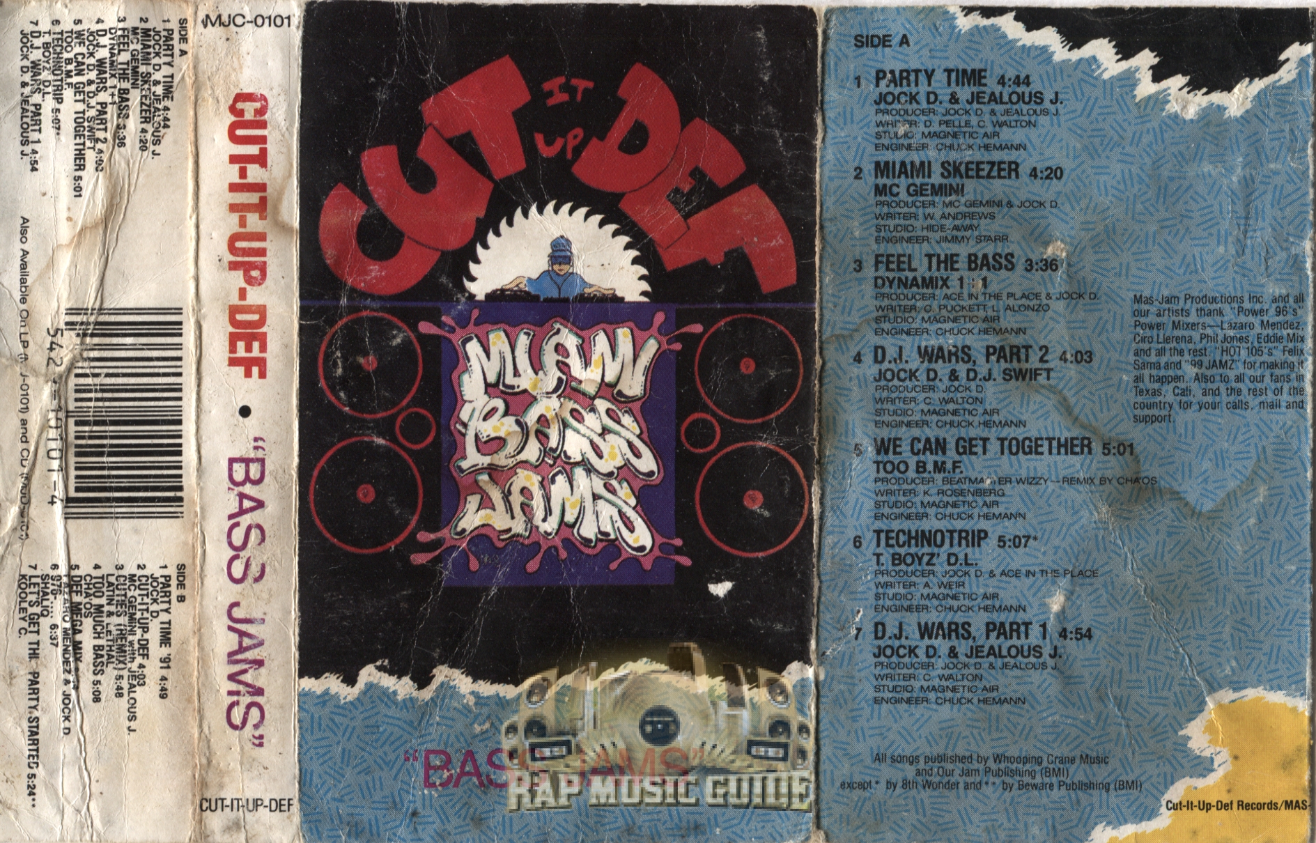 Cut-It-Up-Def - Bass Jams: Cassette Tape | Rap Music Guide